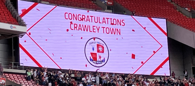 Crawley Town winning promotion at Wembley: football is about the fans