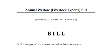 Henry Smith MP delight that ban on live animal exports is to become law